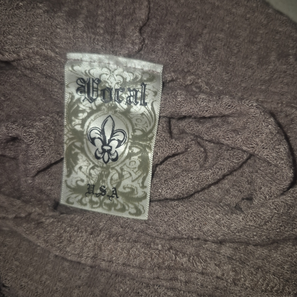 Vocal Tan and Black Embellished Hoodie Top - Picture 4 of 4